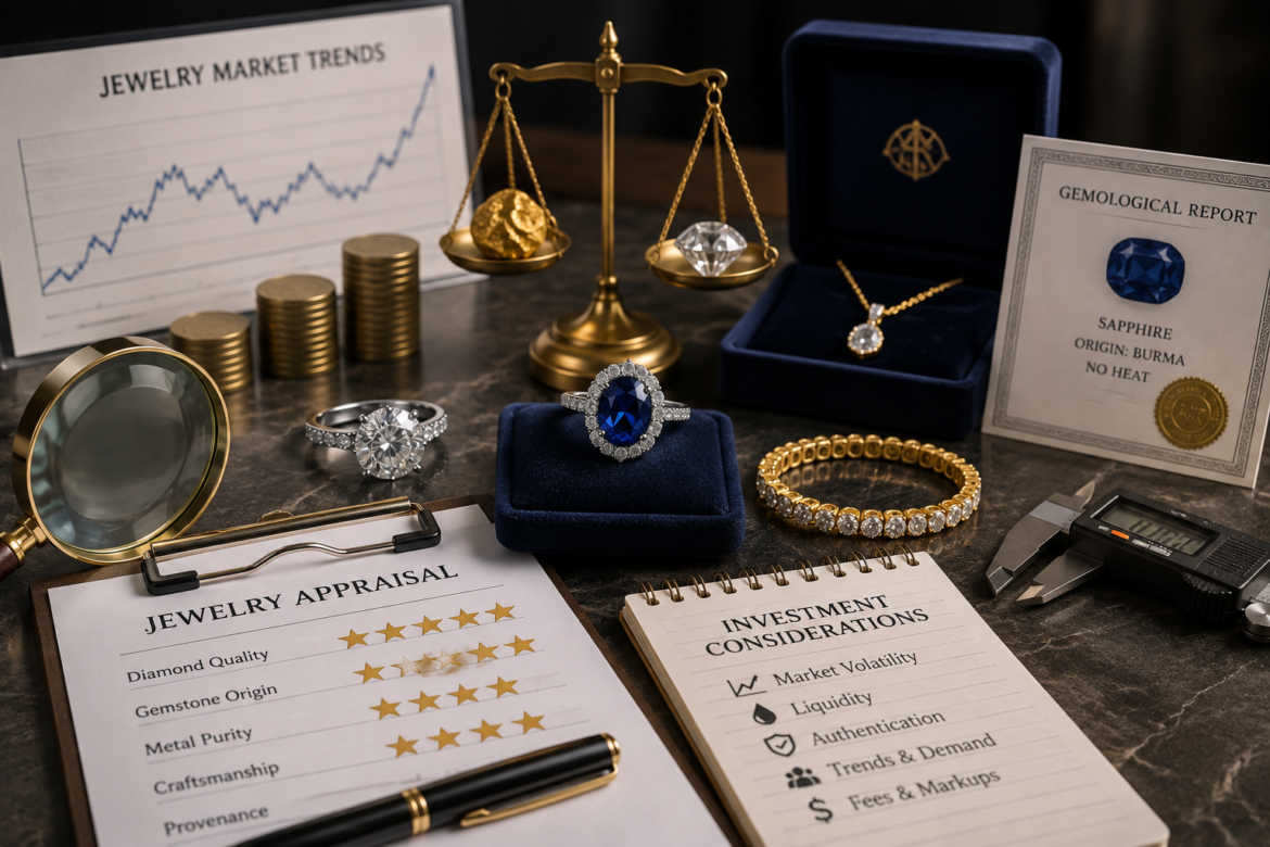 What Are the Challenges in Valuing and Appraising Jewelry for Investment Purposes?